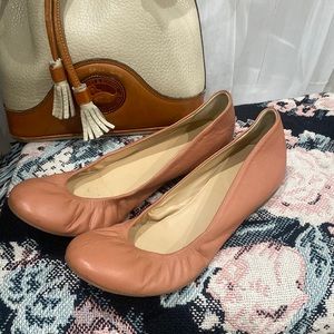 J. Crew Blush Pink Nude Ballet Soft Leather Flats Size 7.5
